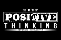 KEEP POSITIVE THINKING SVG Product Image 2