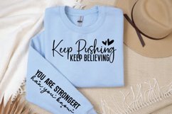 Keep pushing keep believing Sleeve SVG Design Product Image 3