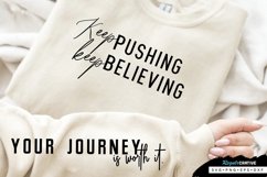 Keep Pushing Sleeve SVG, Inspirational SVG Design Product Image 2