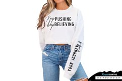 Keep Pushing Sleeve SVG, Inspirational SVG Design Product Image 1