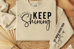 Keep shining Sleeve SVG Design Product Image 3