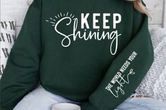 Keep shining Sleeve SVG Design Product Image 2