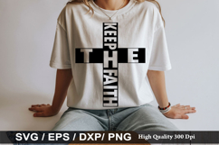 Keep the Faith - Bible Verse SVG Design Product Image 1