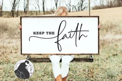 Faith SVG, Keep the Faith, Farmhouse Sign SVG Product Image 1