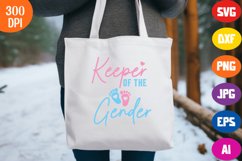Keeper Of The Gender Svg, Funny Gender Reveal SVG Product Image 2