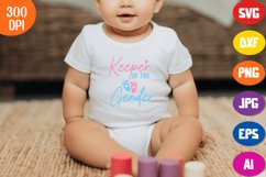 Keeper Of The Gender Svg, Funny Gender Reveal SVG Product Image 3