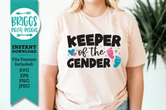 Keeper of the Gender SVG | Gender Reveal Shirt Product Image 2