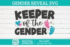 Keeper of the Gender SVG | Gender Reveal Shirt Product Image 1