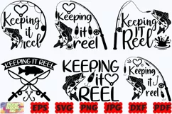 Keeping It Reel SVG | Fishing SVG | Fish SVG | Fisherman SVG Product Image 3