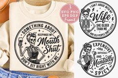 Keeping My Mouth Shut SVG, Mentally Spicy PNG Product Image 1
