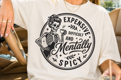 Keeping My Mouth Shut SVG, Mentally Spicy PNG Product Image 3