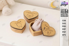 Baby Keepsake Memory Box Laser Cut | Memory Treasure Box SVG Product Image 1