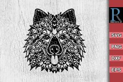 Keeshond SVG File, Mandala Dog Cricut Design, Dog Cut File Product Image 1