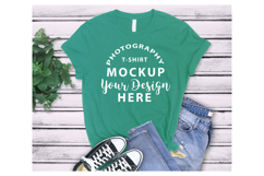 Bella Canvas 3001 Tshirt Mockup KELLY Product Image 1