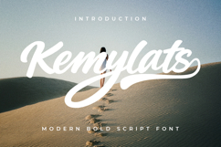 Kemylats Modern Bold Script Font Product Image 1