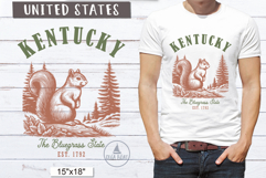 Kentucky PNG Vintage United States Sublimation Design