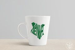 Kenya lettering in map shape