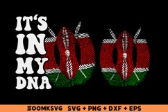 It's in my DNA Kenya Flag Fingerprint Sublimation PNG, SVG Product Image 1