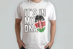 It's in my DNA Kenya Flag Fingerprint PNG Sublimation Product Image 2