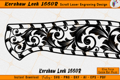 Kershaw Leek 1660R Scrollwork Laser Engraving Design File