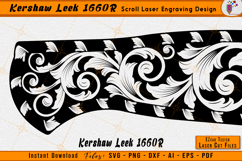 Kershaw Leek 1660R Scrollwork Laser Engraving Design File