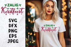 Zalig Kerstfeest. Merry Christmas in Dutch. SVG cut file Product Image 1