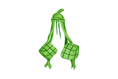 Ketupat graphic or clipart illustration vector Product Image 1