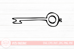 Key Outline Clipart SVG Product Image 1