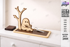 Key Holder Tray Laser Cut | Storage Tray | Sunglasses Stand Product Image 1