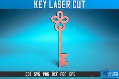 Key Laser Cut SVG Design| Santa&#039;s Magic Key Laser Design Product Image 1
