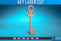 Key Laser Cut SVG Design| Santa&#039;s Magic Key Laser Design Product Image 1
