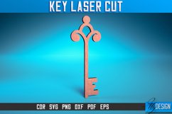 Key Laser Cut SVG Design| Santa&#039;s Magic Key Laser Design Product Image 1