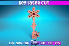 Key Laser Cut SVG | Home Laser Cut SVG Design |Key Designs Product Image 13