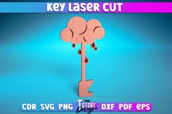 Key Laser Cut SVG | Home Laser Cut SVG Design |Key Designs Product Image 16