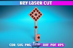 Key Laser Cut SVG | Home Laser Cut SVG Design |Key Designs Product Image 10