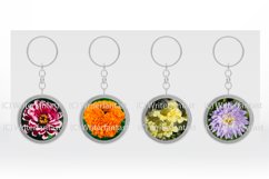 Keychain bundle. Keychain Flowers Patterns Bundle. Product Image 2