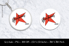 Streetwear Keychain Sublimation Design PNG Product Image 1