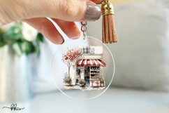 Red &amp; Cream Cafe Watercolor Clipart Illustrations Product Image 3