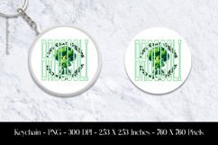Broccoli Keychain Sublimation Design PNG Product Image 1