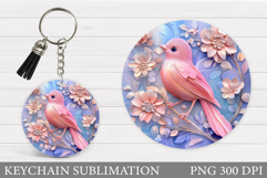 Bird Keychain Design. Bird Sublimation Product Image 1