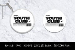 Youth Club Keychain Sublimation Design PNG Product Image 1