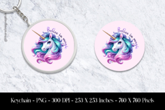 Belive In Magic Keychain Sublimation Design PNG Product Image 1