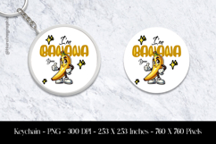 I&#039;m Banana Yum Keychain Sublimation Design PNG Product Image 1