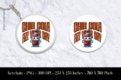Chill Cola Fizz Your Day Keychain Sublimation Design PNG Product Image 1