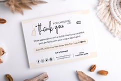 Keychain Business Thank You Card Canva Editable Template Product Image 7