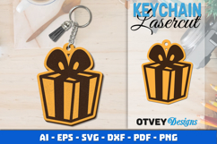 Christmas Keychain Lasercut Product Image 1