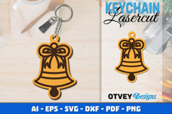 Christmas Keychain Lasercut Product Image 1