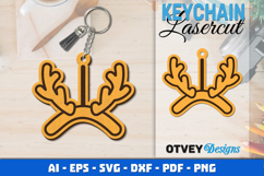 Christmas Keychain Lasercut Product Image 1