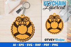 Christmas Keychain Lasercut Product Image 1
