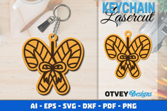 Christmas Keychain Lasercut Product Image 1